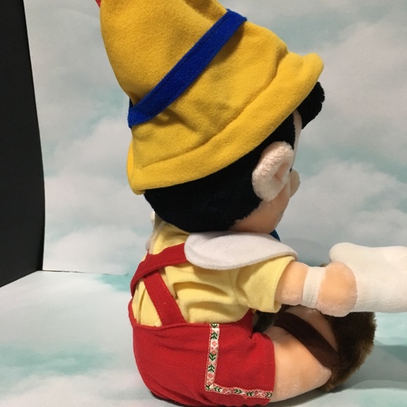 WALT DISNEY VTG 80’s PINOCCHIO PLUSH TOY 14” - Picture 5 of 16